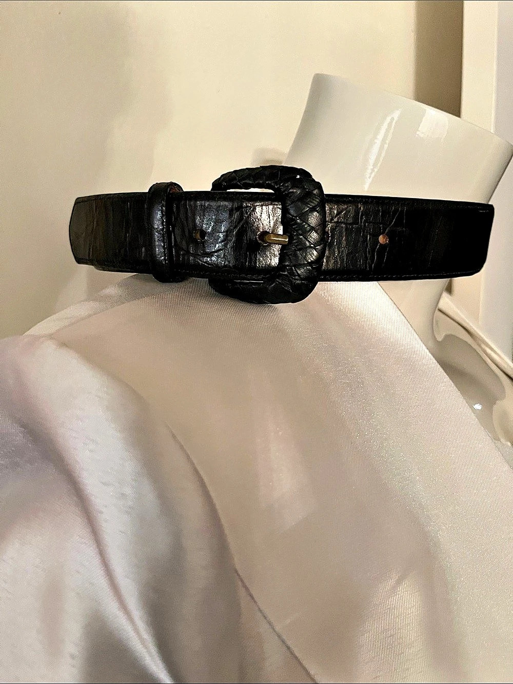 ZELF Leather Belt in Black US 34 Good